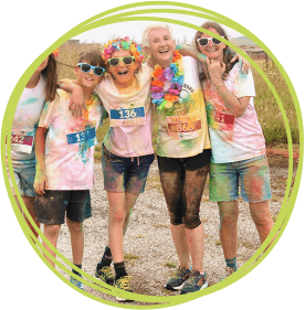 Rainbow Run Cornwall 2025 at RAF St Mawgane